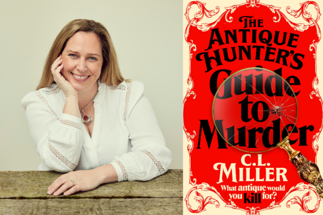 Photo of Cara Miller. The Antique Hunter's Guide to Murder book cover